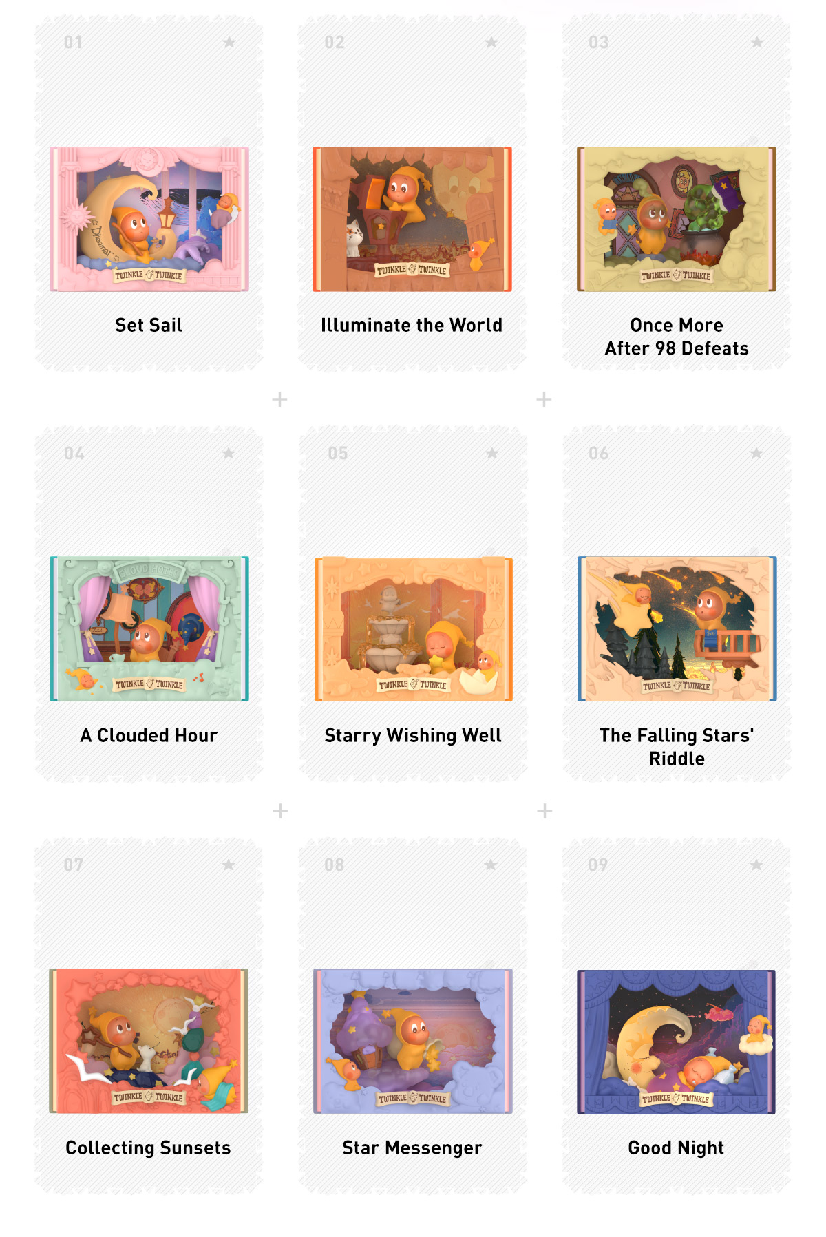 Twinkle Twinkle Light Up Series Scene Sets - POP MART (Thailand)