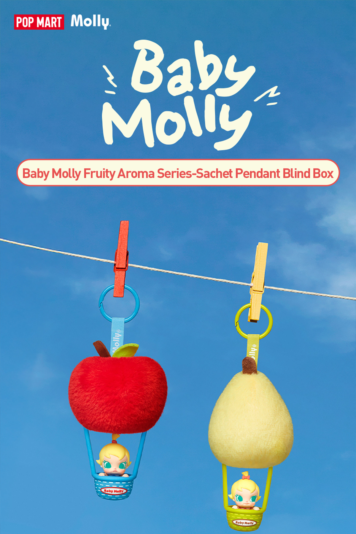 POP NOW:Baby Molly Fruity Aroma Series- Sachet Pendant Blind Box