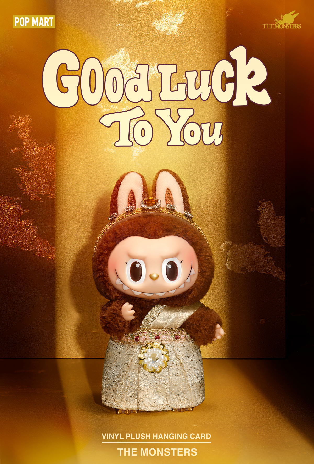 POP MART ラブブ luck LABUBU GOOD LUCK TO YOU-Vinyl Plush Doll Pendant - POP MART