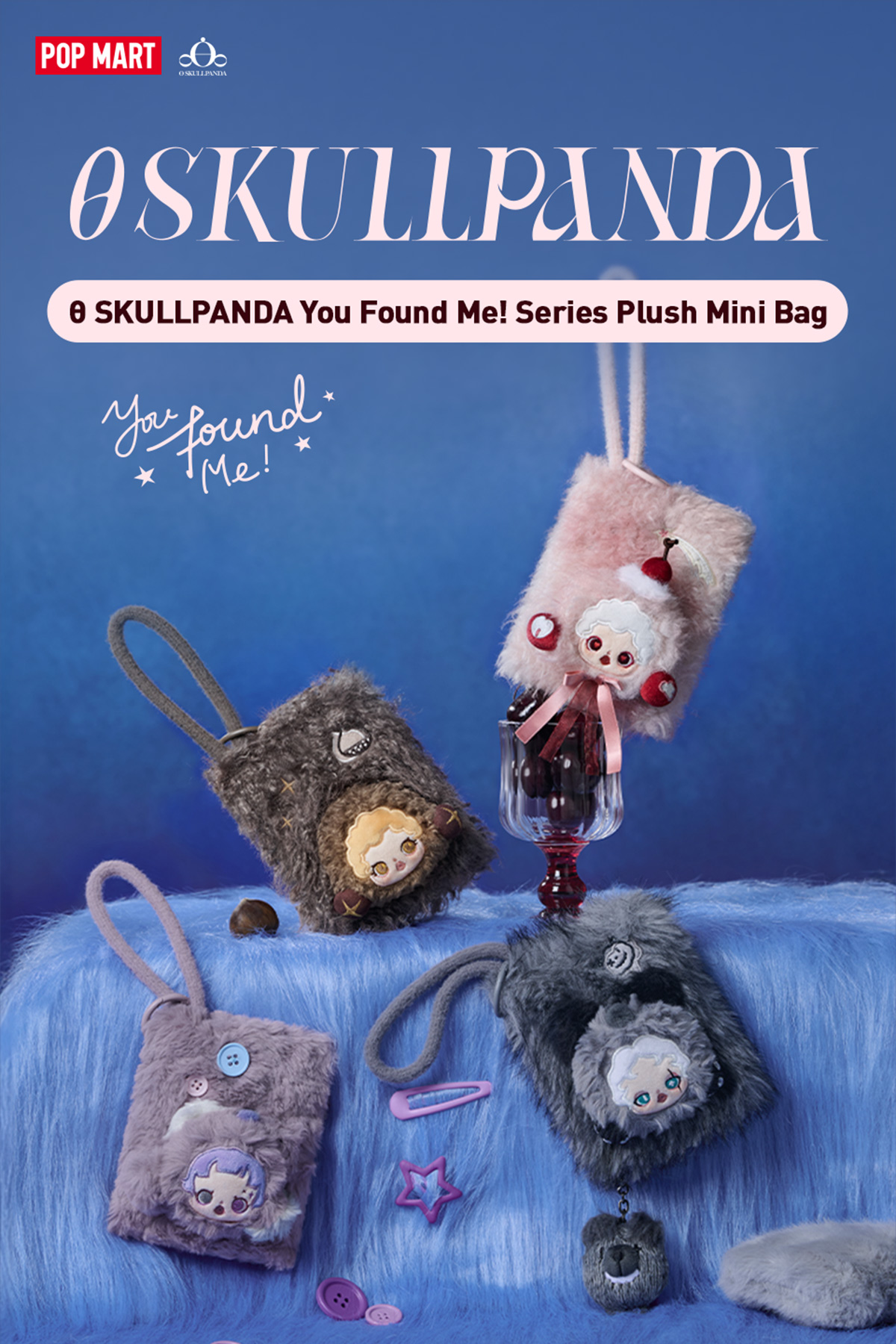 SKULLPANDA You Found Me！Series Plush Mini Bag - POP MART (Thailand)