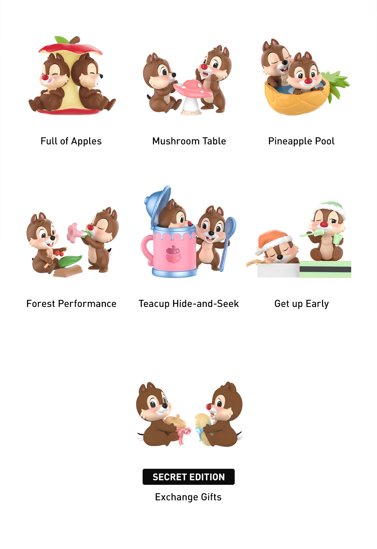 Disney Chip 'N' Dale Fun-loving Brothers Series Figures - POP MART