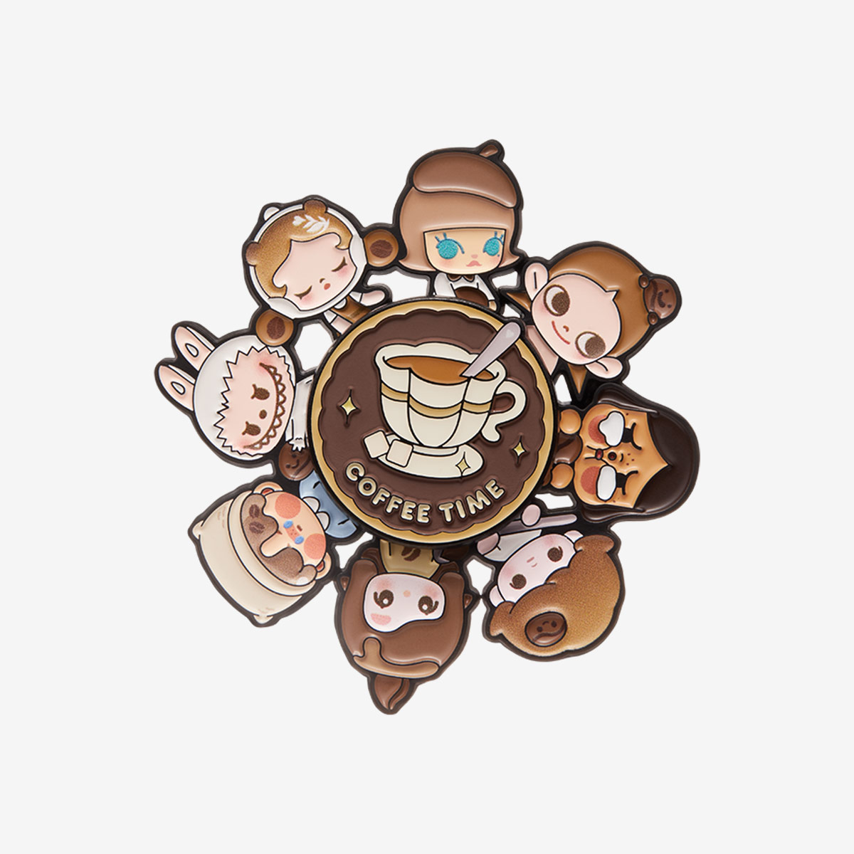 POP BEAN Coffee Factory Series - Spinning Badge - POP MART