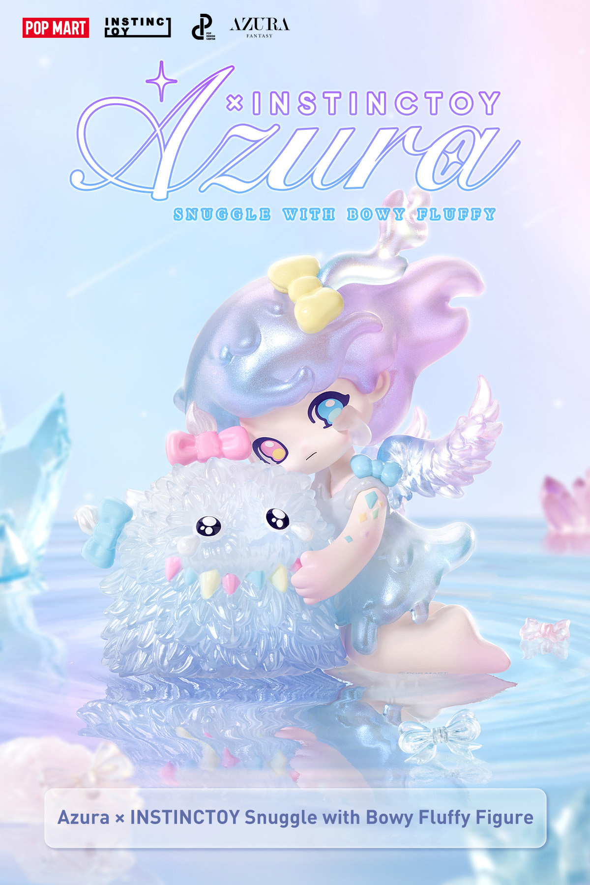 Azura × INSTINCTOY Snuggle with Bowy Fluffy Figure - POP MART