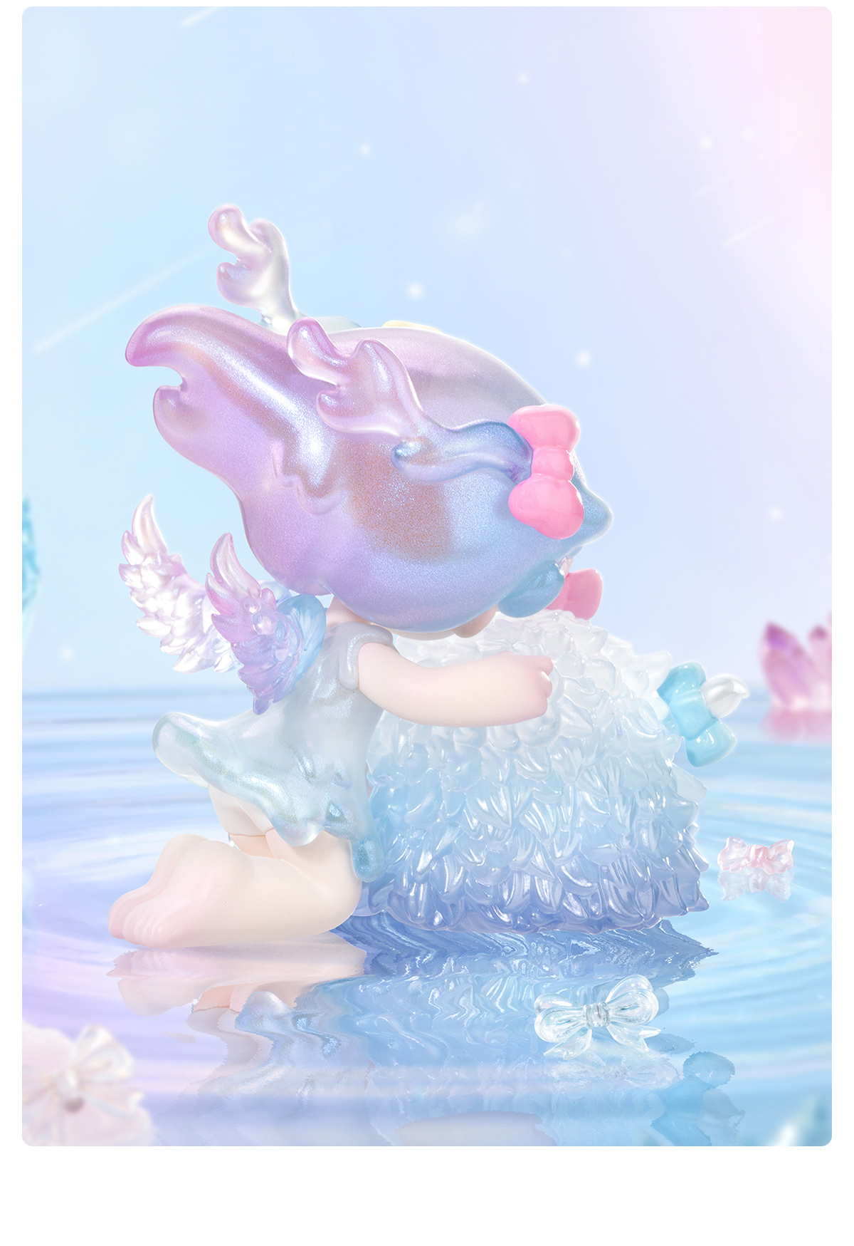 Azura × INSTINCTOY Snuggle with Bowy Fluffy Figure - POP MART