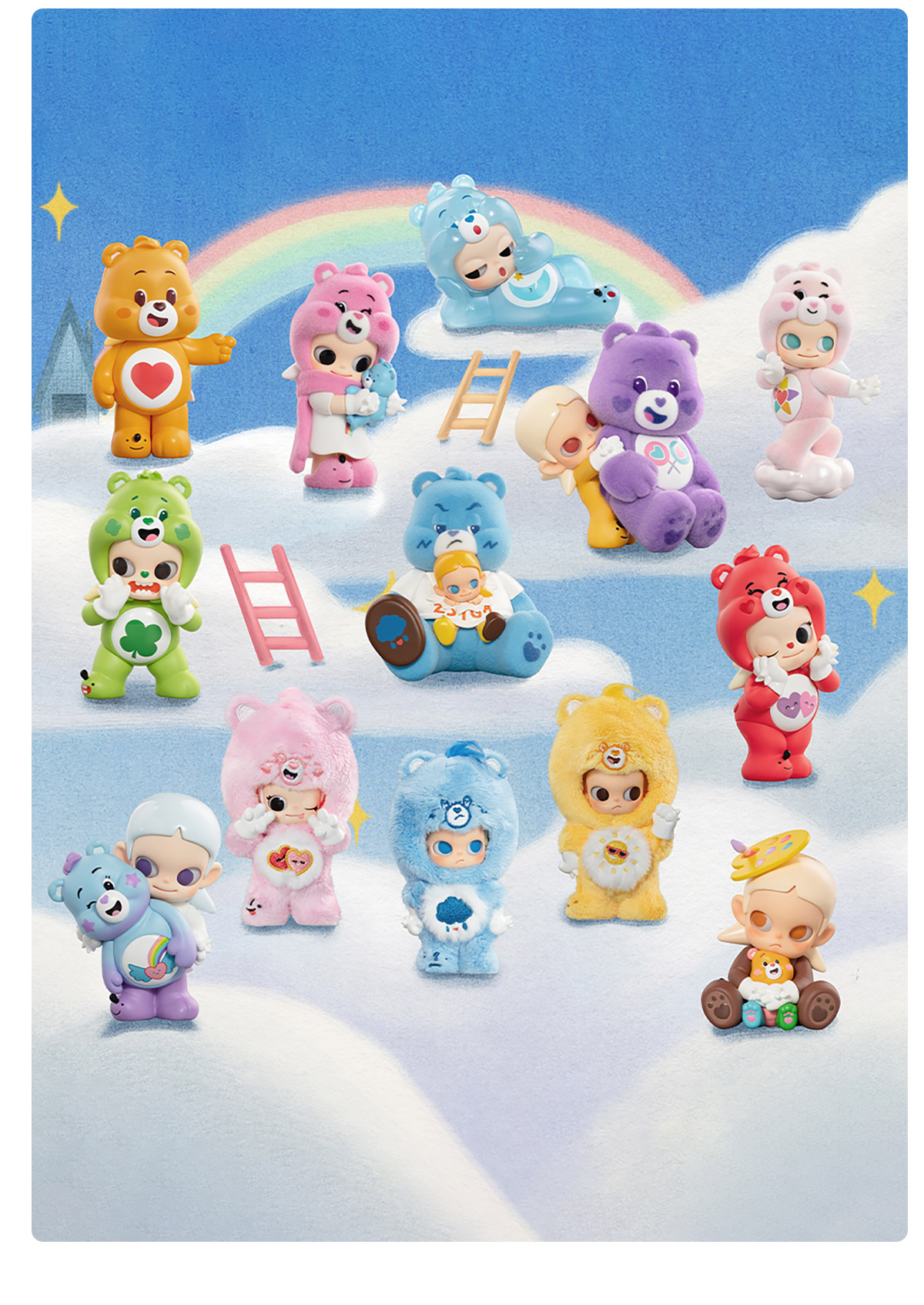 POPMART ジィシーガ Zsiga Carebears シリーズ セット Zsiga × Care Bears Series Figures - POP MART (Thailand)