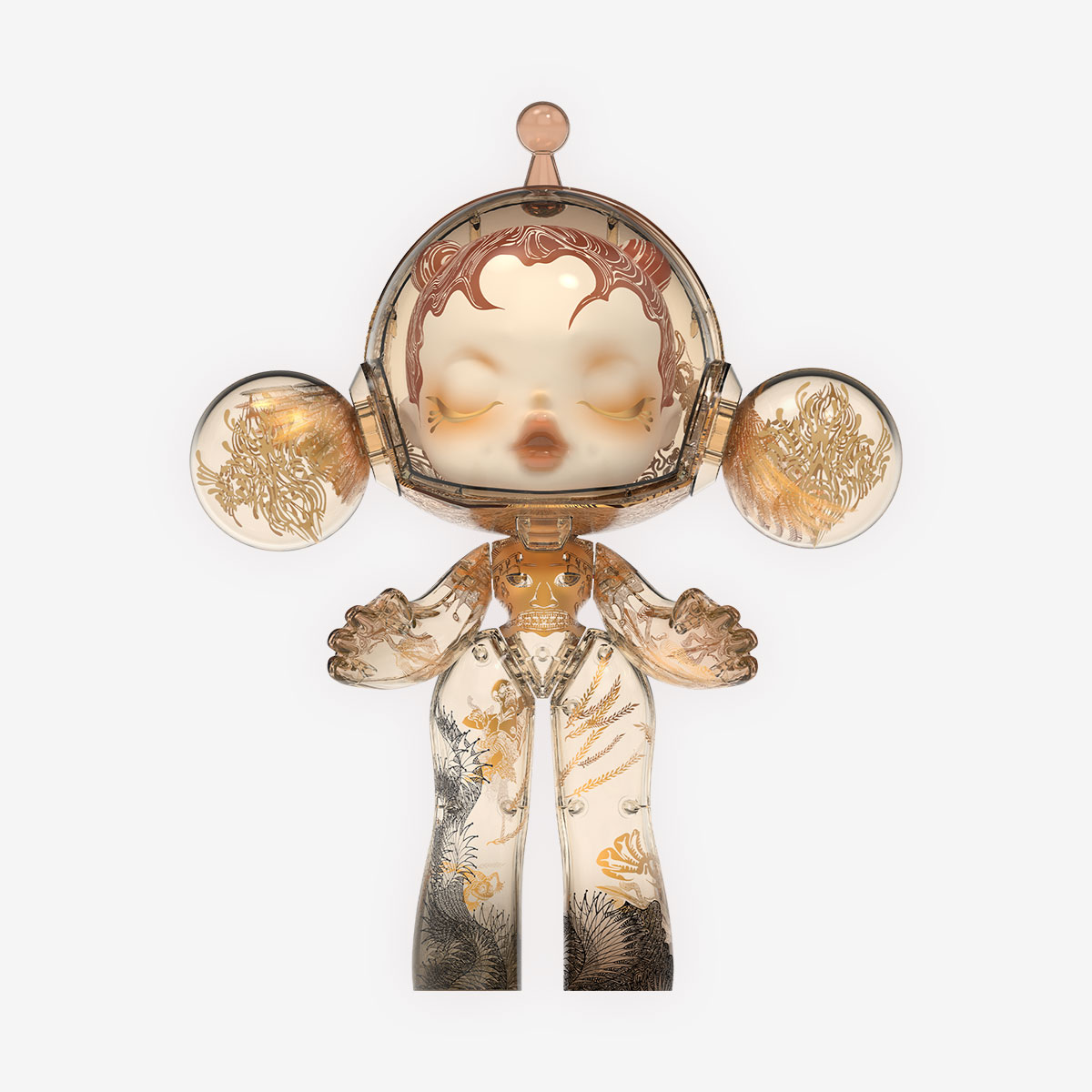 MEGA α SKULLPANDA 1000% Van Gogh Museum Sunflowers - POP MART