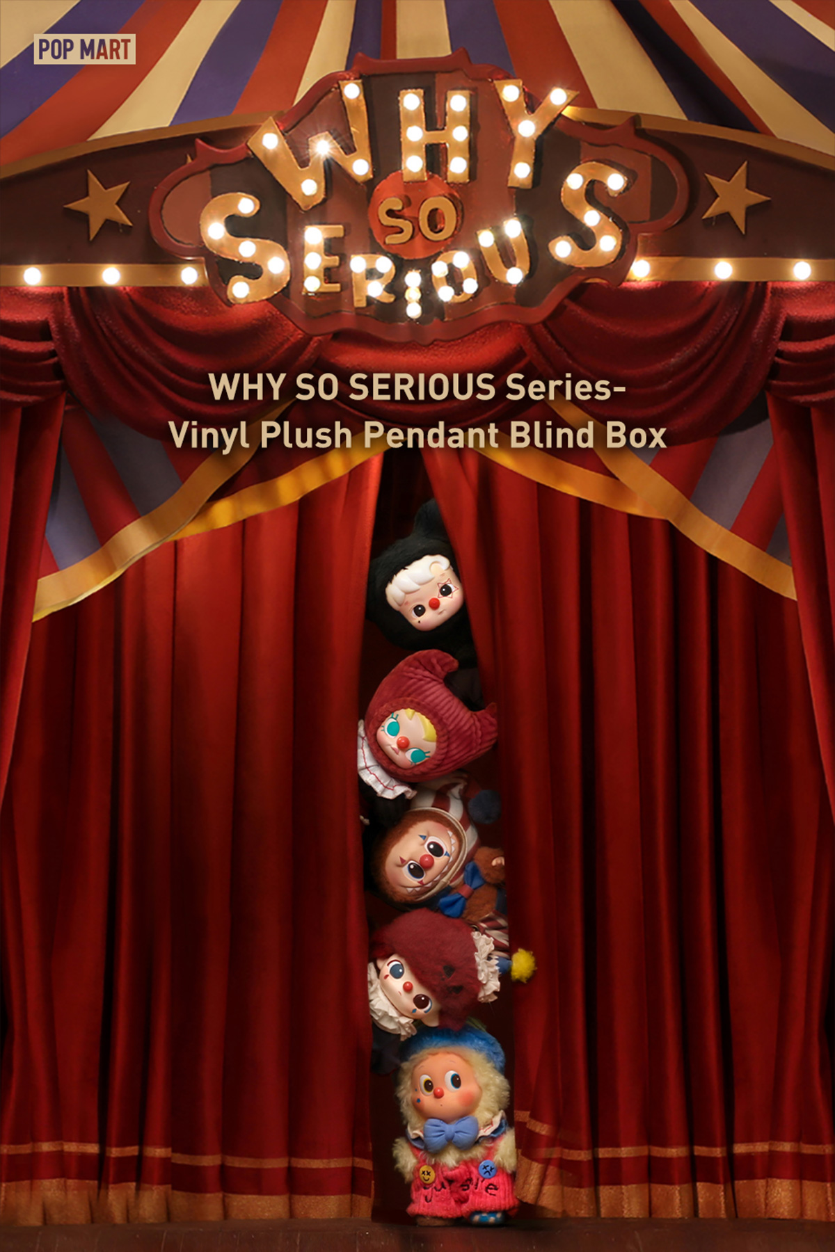 WHY SO SERIOUS Series-Vinyl Plush Pendant Blind Box - POP MART