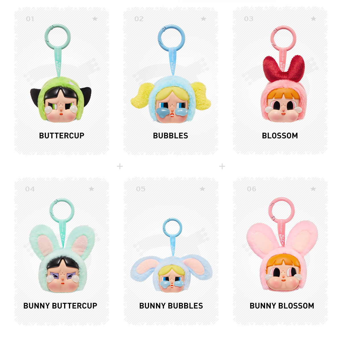 CRYBABY × Powerpuff Girls Series-Vinyl Face Plush Blind Box - POP