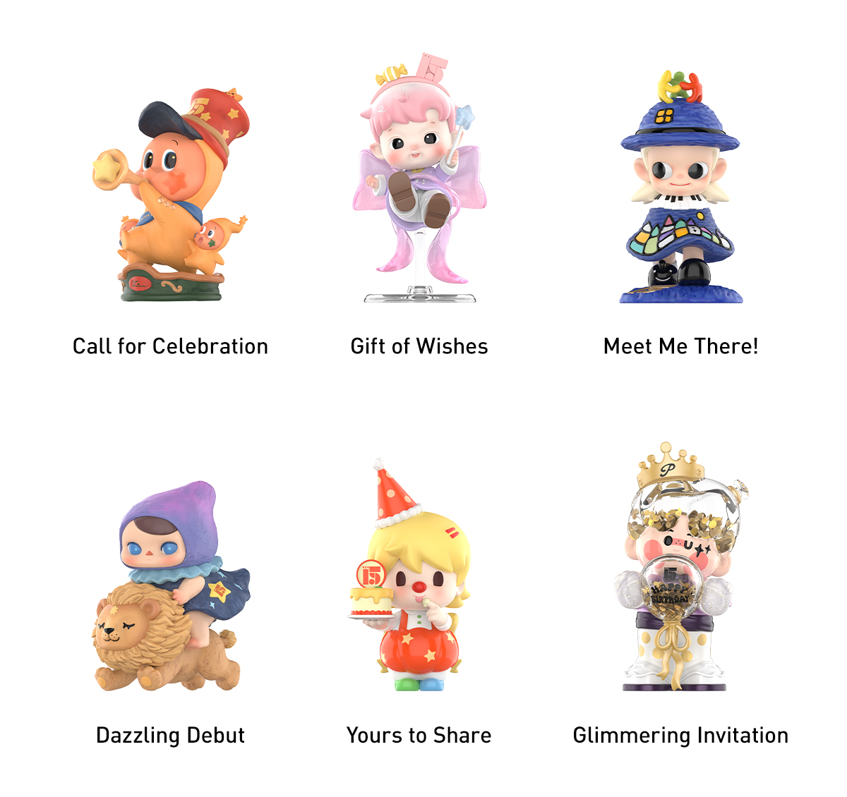 Celebrating the Moment POP MART 15th Anniversary Series Figures