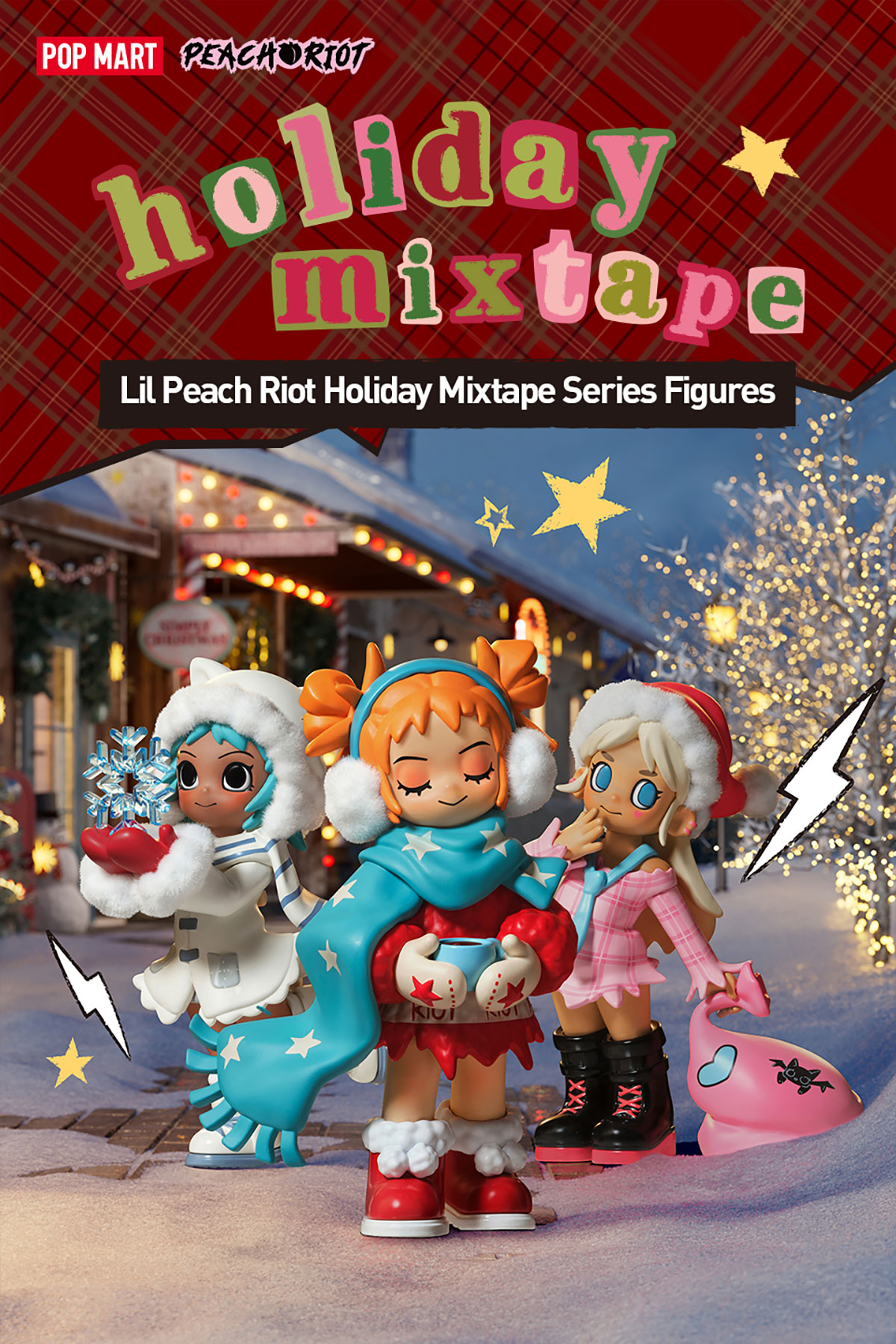 Lil Peach Riot Holiday Mixtape Series Figures - POP MART (Thailand)