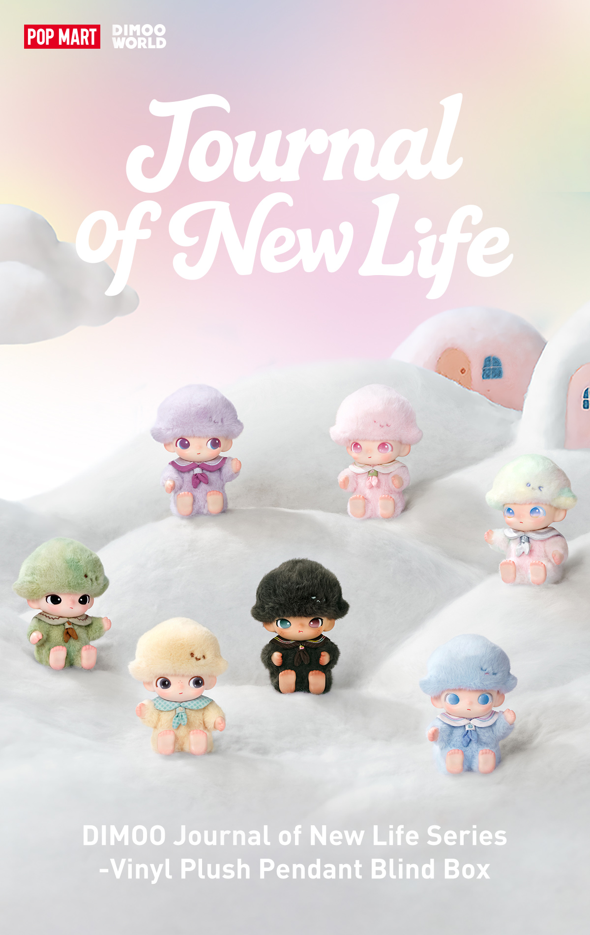 DIMOO Journal of New Life Series-Vinyl Plush Pendant Blind Box