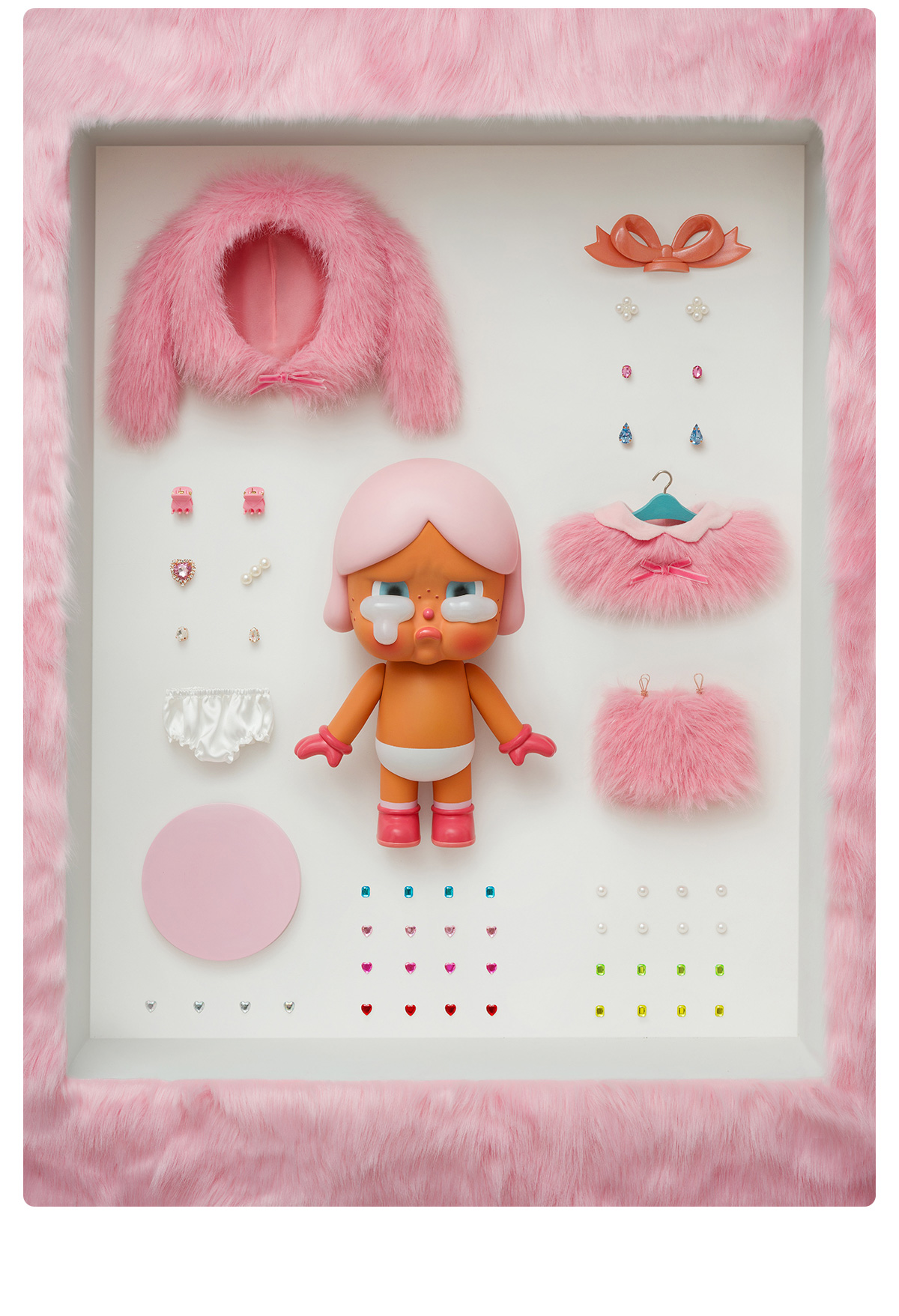 MEGA CRYBABY 400% Crying in Pink - POP MART (Thailand)