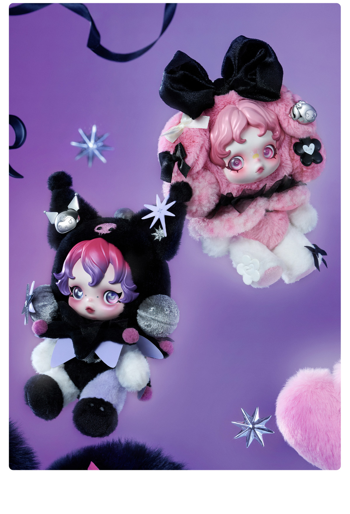 SKULLPANDA × MY MELODY Plush - POP MART (Thailand)