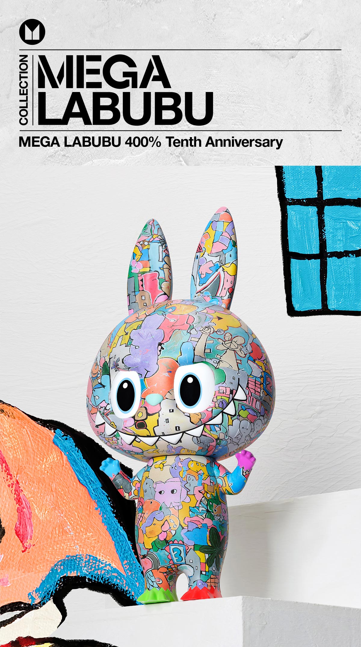 MEGA LABUBU 400% Tenth Anniversary - POP MART (Thailand)
