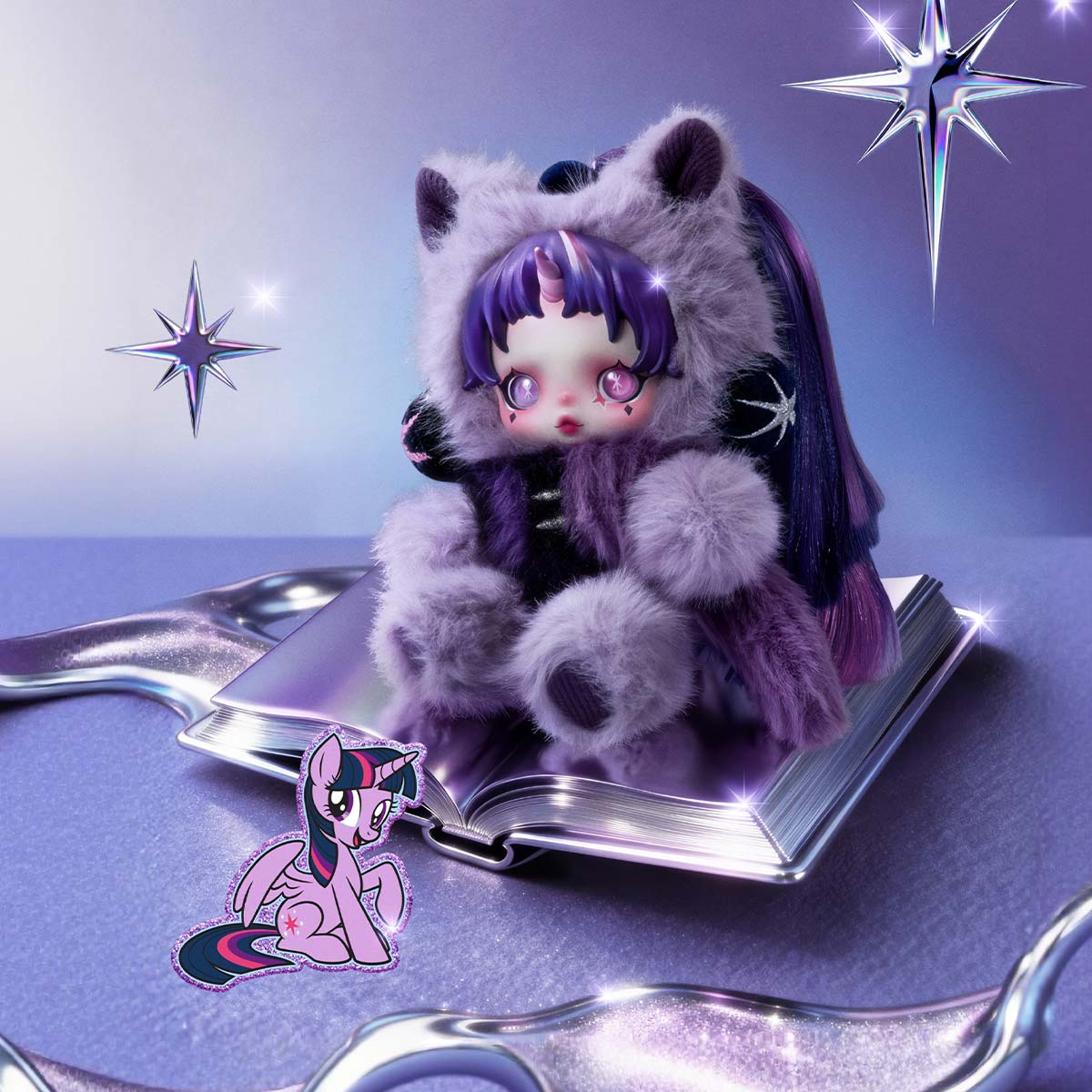 SKULLPANDA × My Little Pony Series Plush Doll Pendant - POP MART