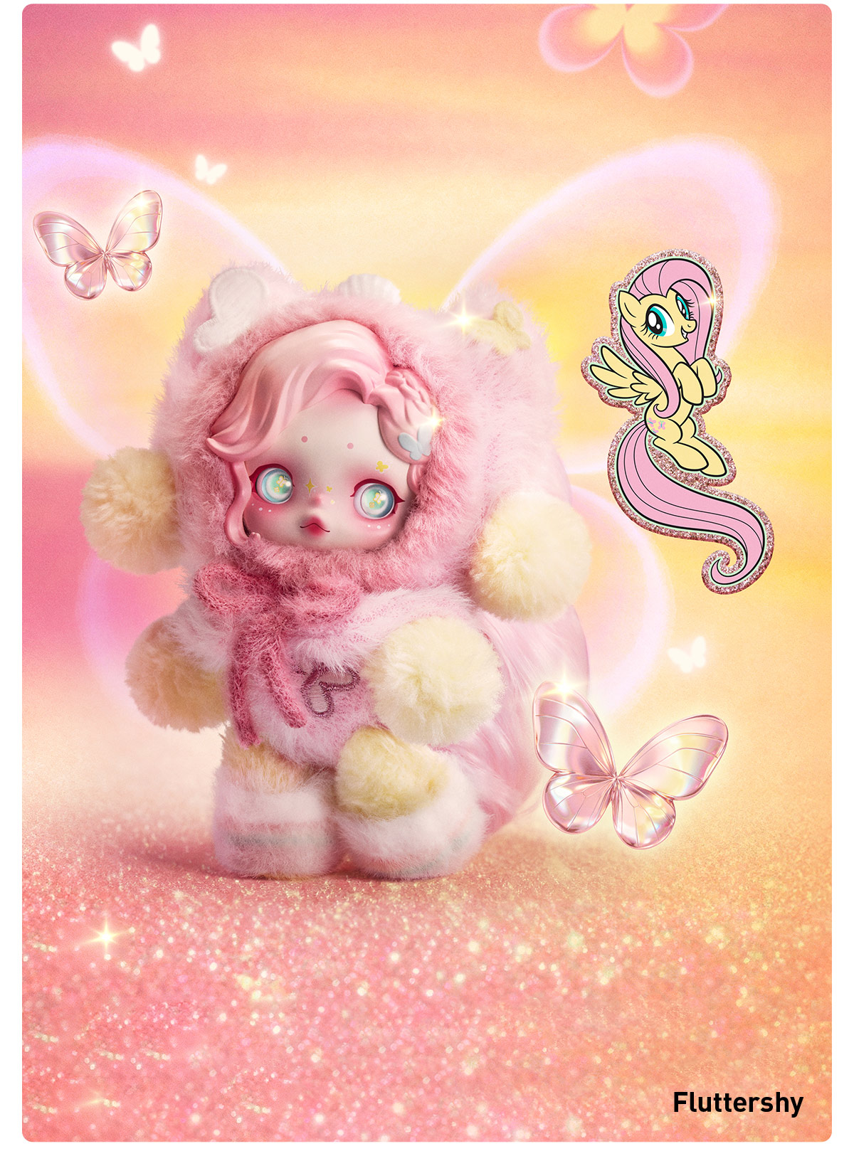 SKULLPANDA × My Little Pony Series Plush Doll Pendant - POP MART