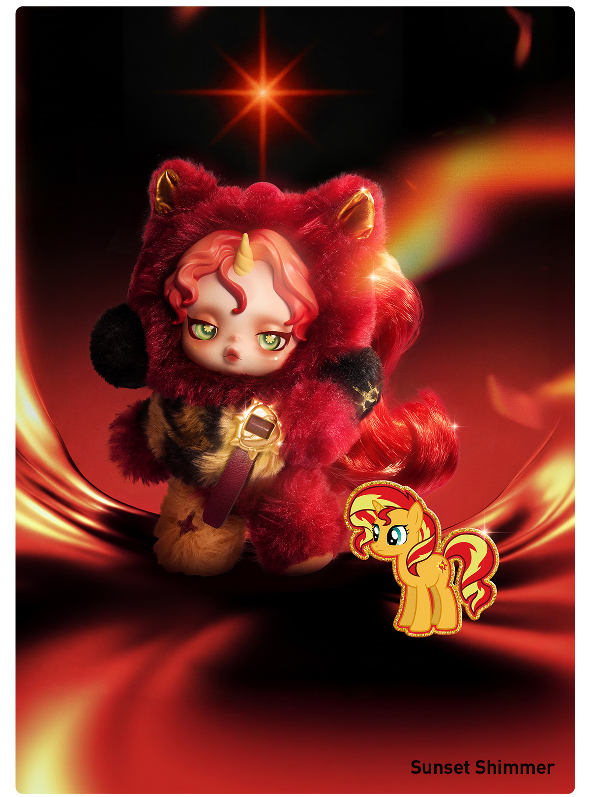 SKULLPANDA × My Little Pony Series Plush Doll Pendant - POP MART