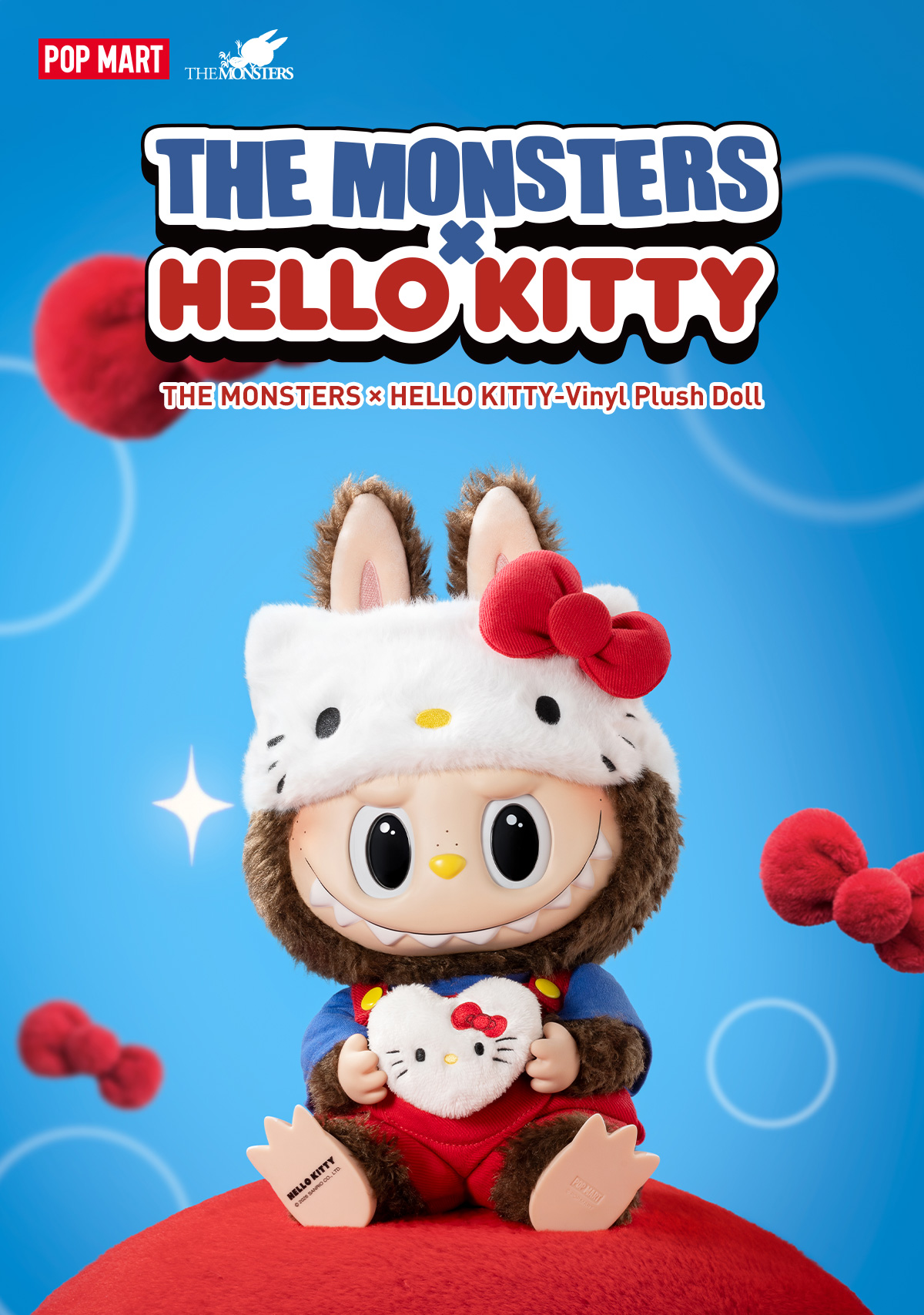 THE MONSTERS × HELLO KITTY-Vinyl Plush Doll - POP MART (Thailand)