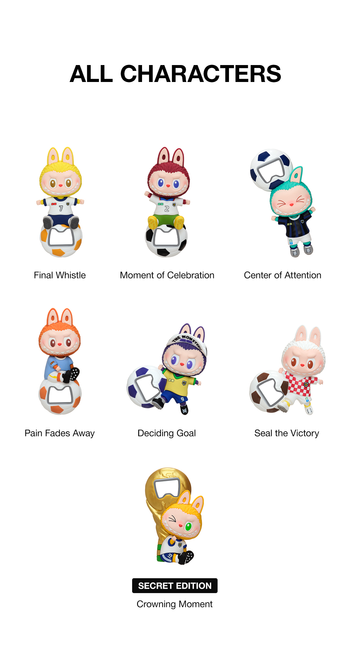 Labubu The Monsters × FIFA SERIES Bottle Opener Fridge Magnet