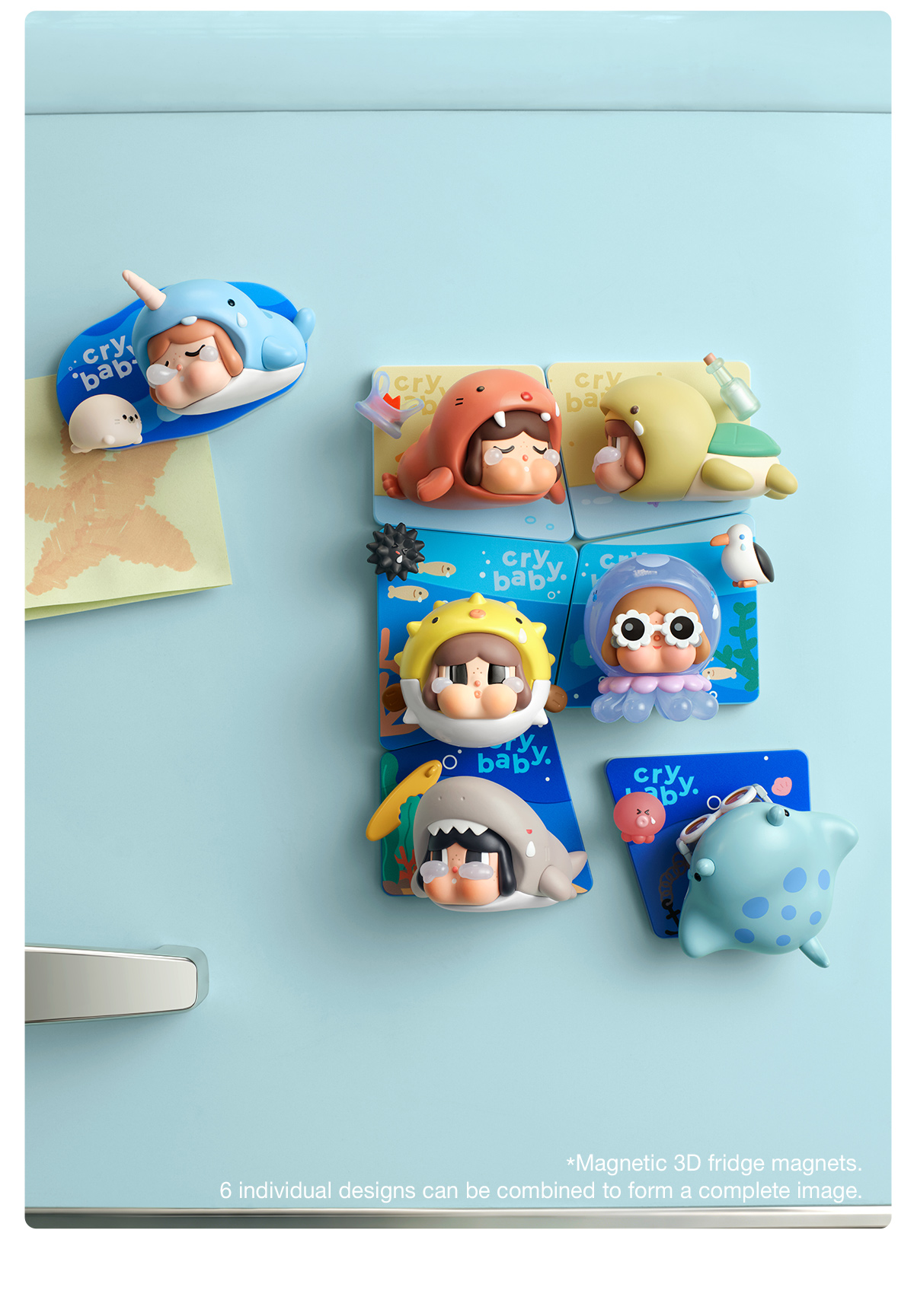 CRYBABY Cry Me an Ocean Series Fridge Magnet - POP MART (Thailand)
